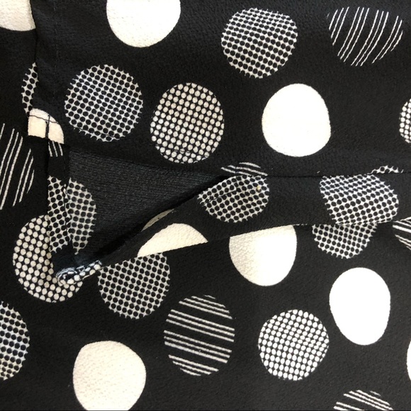 Bobeau Black Polka Dot Print Blouse - Picture 8 of 13